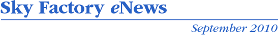 Sky Factory eNews - September 2010